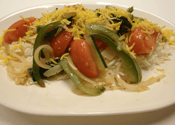  Sauteed Vegetables with Rice
